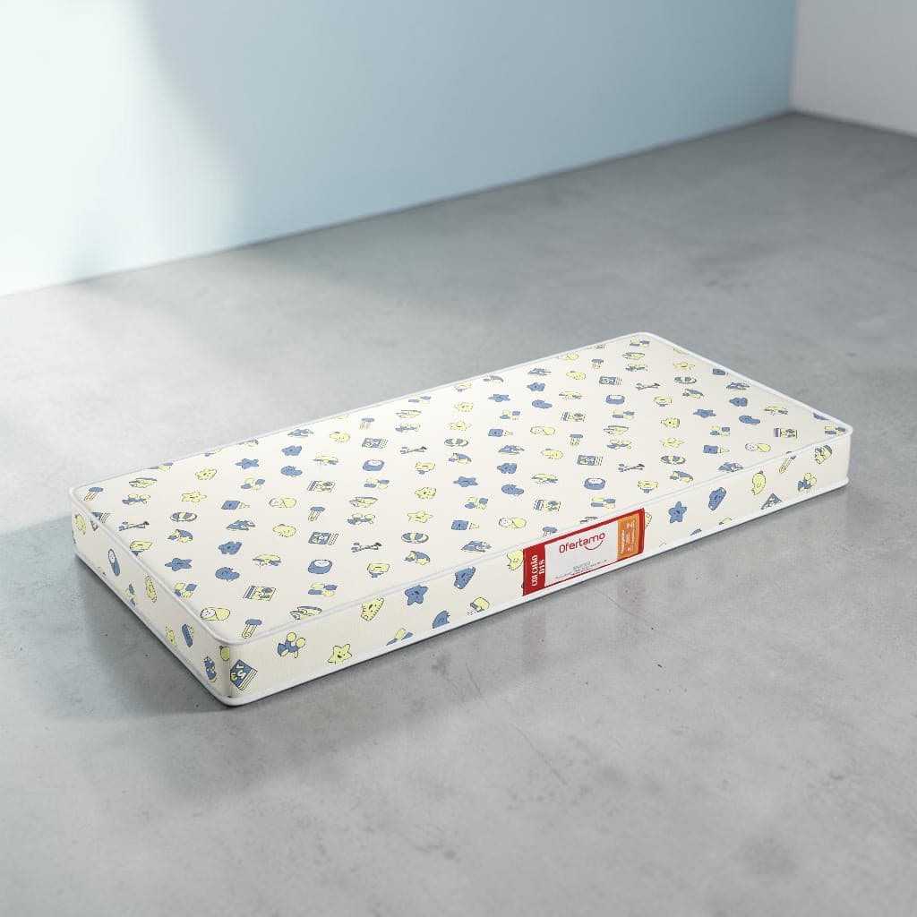 +Colchão Para Berço 70 x 130 cm Espuma D18 Pro Dormir Dupla Face Conforto Impermeável - Lojas G2