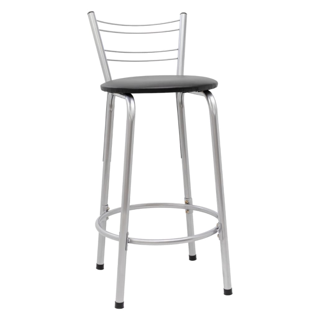 Banqueta Para Cozinha Flórida Prata 60cm Área de Lazer Piscina Balcão Ilha Bancada Bistro Bar