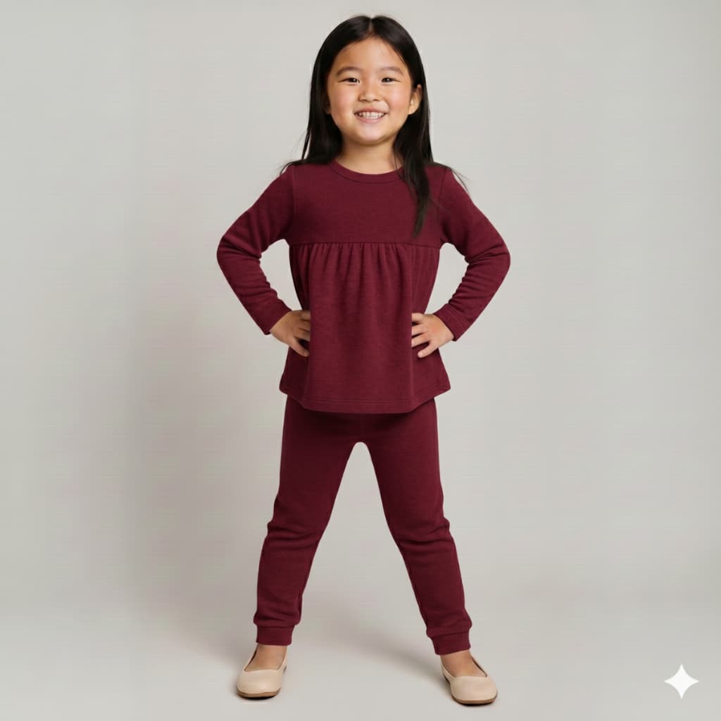 Conjunto Inverno Infantil Feminino 2 Peças Quentinho Blusa e Calça Lanzinha Menina Roupa de Frio