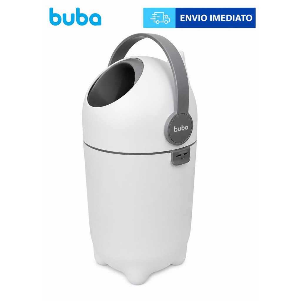 lixeira antiodor para fraldas bebe BUBA 10 litros ,antibacteriana anti viral, descarte de fraudas seguranca para seu beb