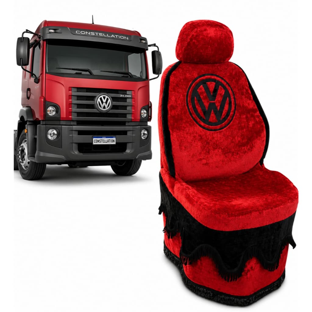 Capa Banco Caminhão Vw Constellation Chinil Premium Emblema