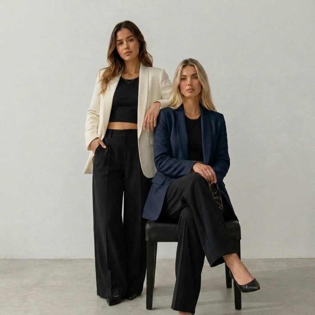 Blazer Alfaiataria Feminino Oversized Casual Básico Social Sport Elegante