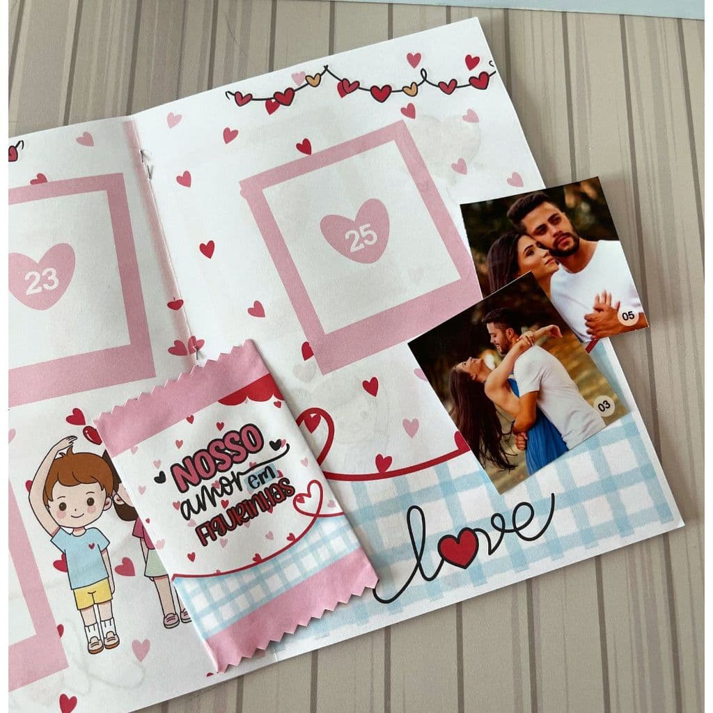 Álbum de Figurinhas do Casal – Nossa História de Amor, Presente Criativo, Personalizado, Namorados