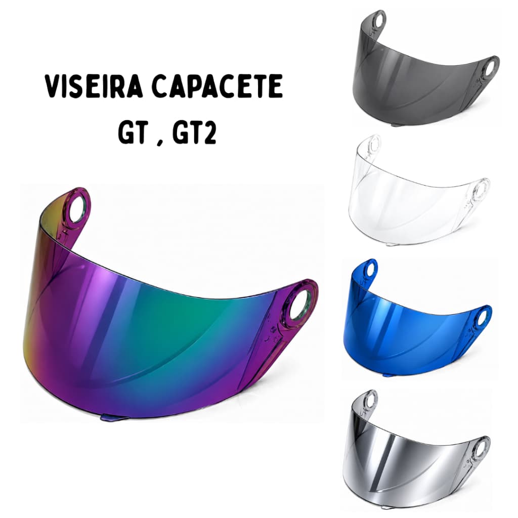 Viseira Capacete Fw3 Gt Gt2 Gt5 2.2mm Polivisor Colorida