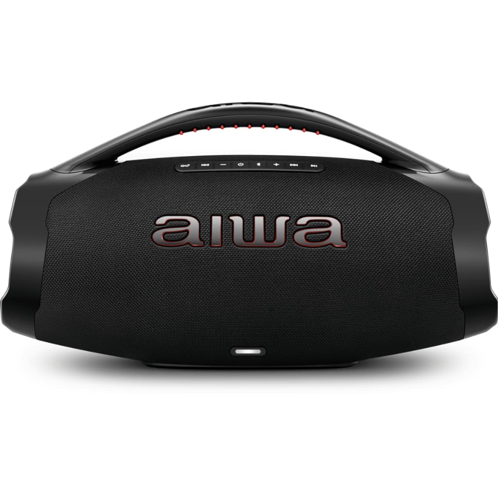 Caixa de Som Boombox Plus AIWA BBS-01-B 200W Bluetooth 30H IP66 USB Som de Alta Definição
