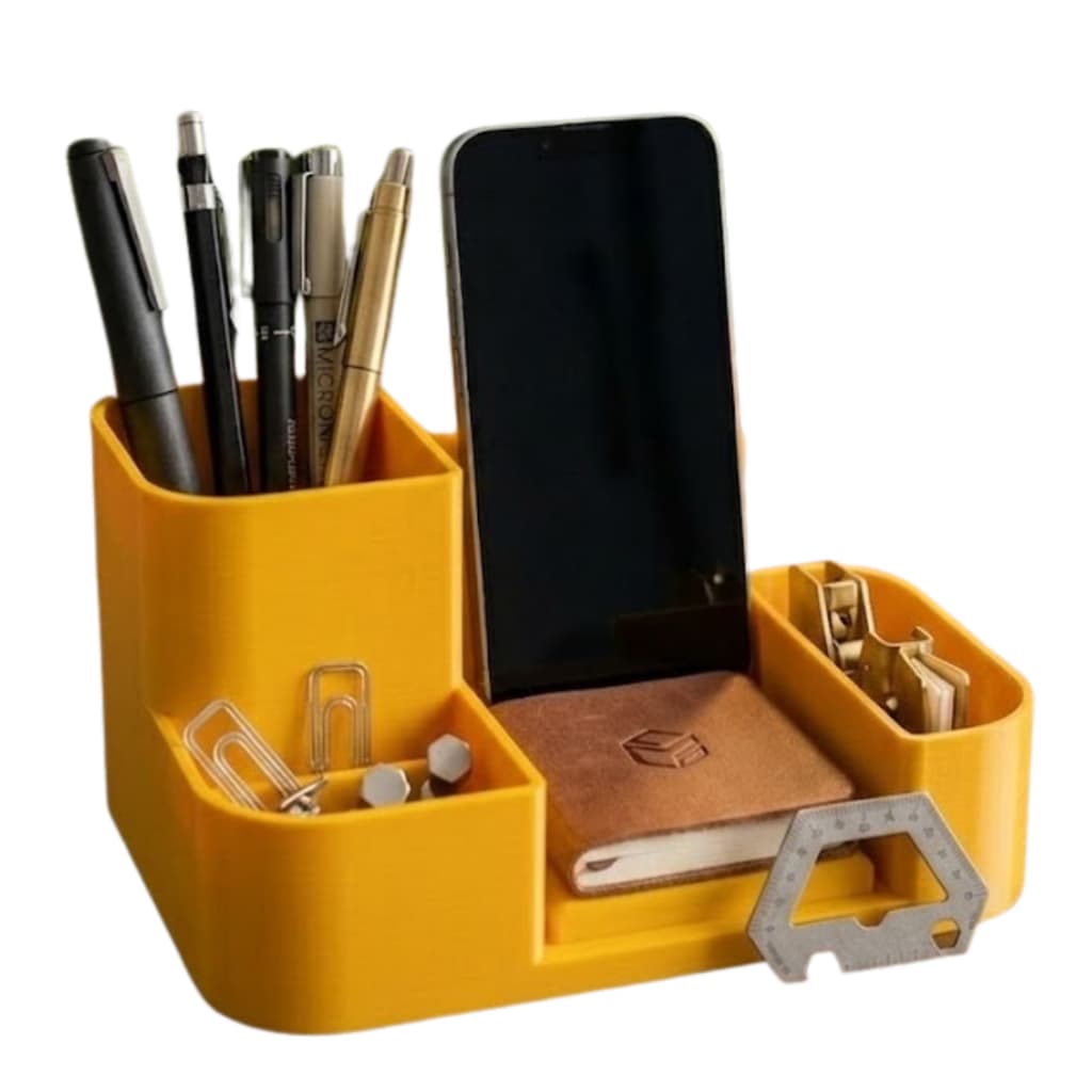 Suporte Organizador Luxo Impressão 3D Mesa de Estudos e Escritório Design Moderno Criativo