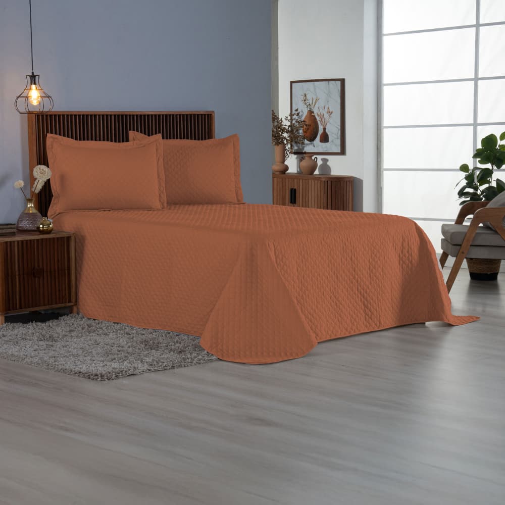 Cobre Leito 3 Peças Para Cama Queen Comfort Matelado Ultrassônico
