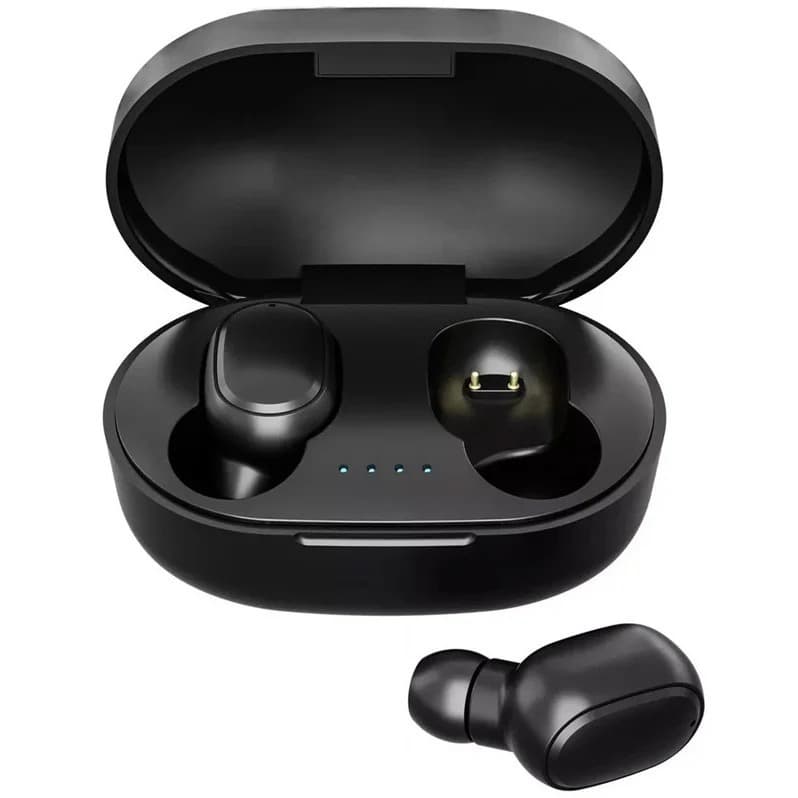 Fones de Ouvido Bluetooth A6S TWS Preto - IPX4 à Prova d"Água, Bluetooth 5.0, LED Digital
