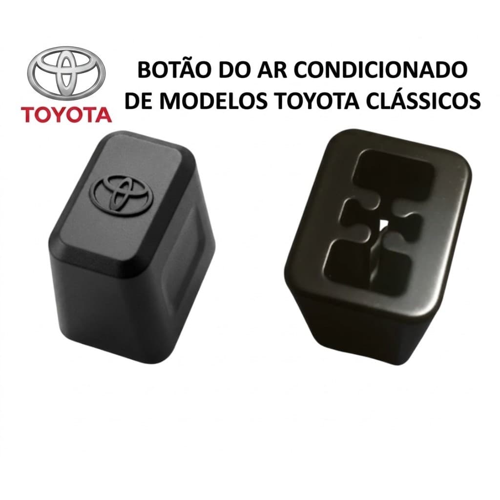 Kit Botão Ar Condicionado Toyota Clássico Reposição (1978-2002) - Vários Modelos