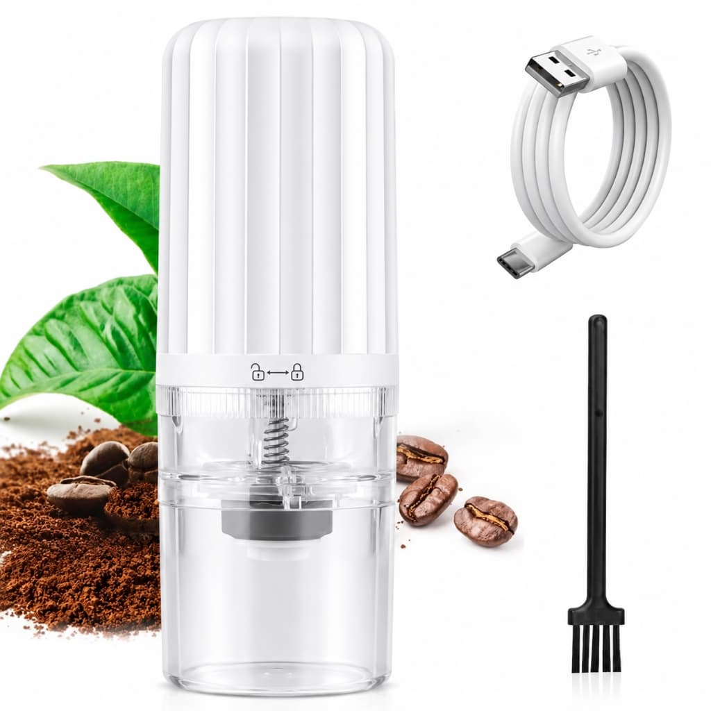 Moedor de Grãos Elétrico Doméstico Portátil Café e Temperos