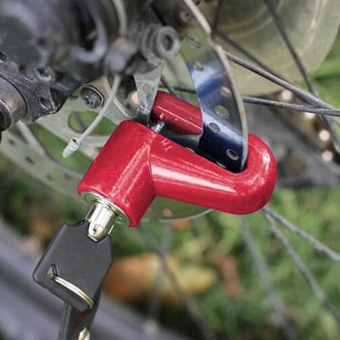 Oferta Imperdível: Cadeado Trava de Disco Universal Antifurto Moto Bicicleta Vários Cores