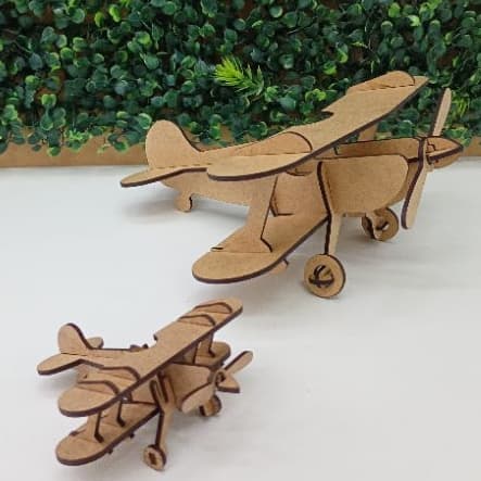 Avião de Brinquedo Lego Colecionável Aviãozinho e Teco Teco Para Decoração 18 centímetros em MDF