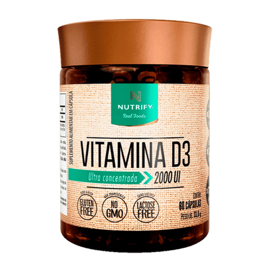 Vitamina D3 2.000 UI - Para Músculos e Imunidade - Cápsulas - Nutrify