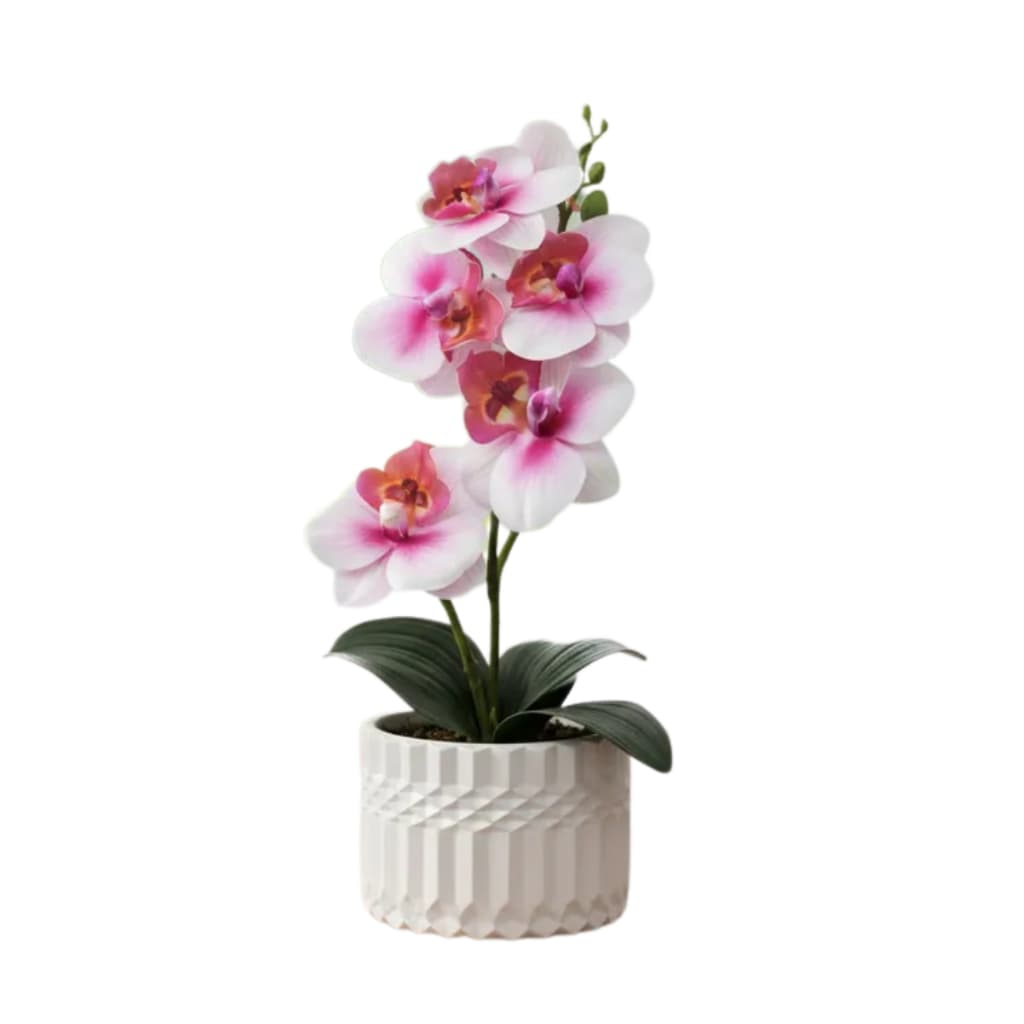 Planta Artificial Arranjo de Orquídeas Vaso Sensorial