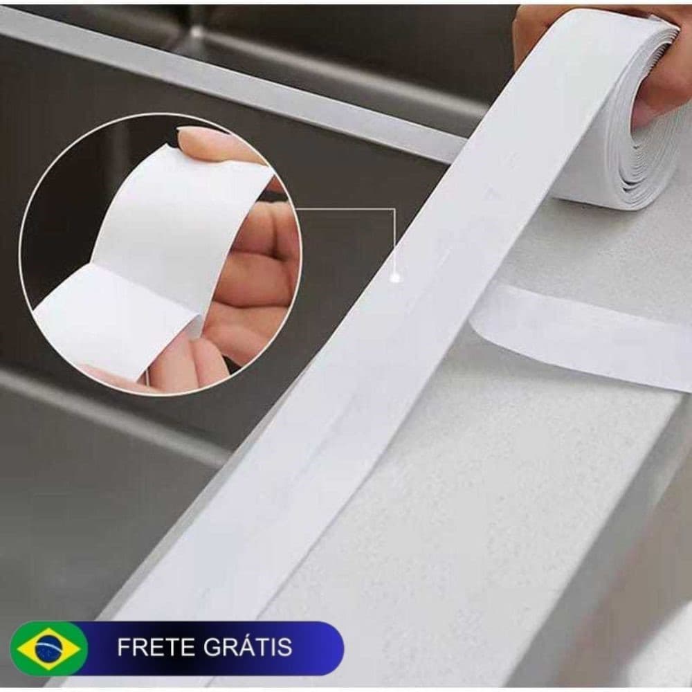 Fita Selante De PVC Á Prova D'Água Para Cozinha Banheiro Banheira Privada Pia