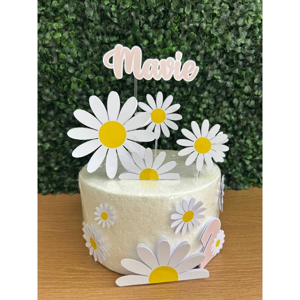 ENVIO RÁPIDO - Topo topper de bolo margarida | aniversario | festa