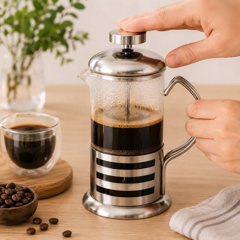 Cafeteira Francesa Prensa Francesa 600ml Vidro para Café e Chá