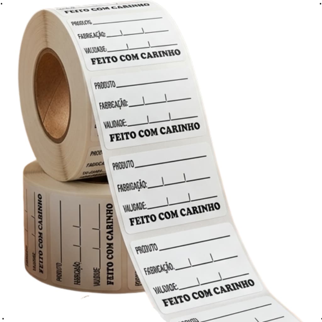Etiqueta Adesiva Validade De Alimento Anvisa 50x30mm Manipulação papel couche