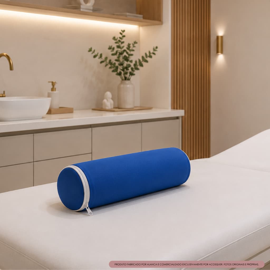Rolo posicionador 15cm x 40cm ortopédico fisioterapia exercício massagem apoio descanso com capa removível