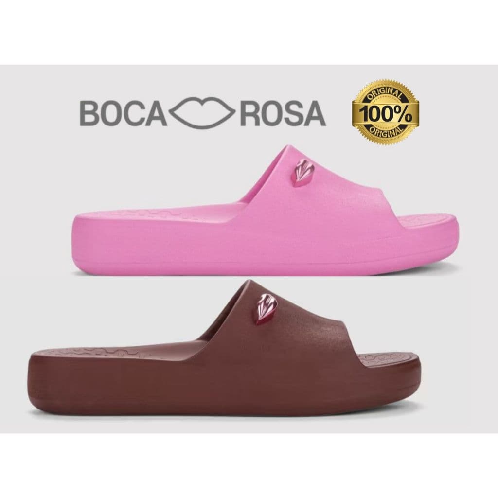 Chinelo Slide Boca Rosa Pluma Ipanema Feminino Leve e confortável 27606