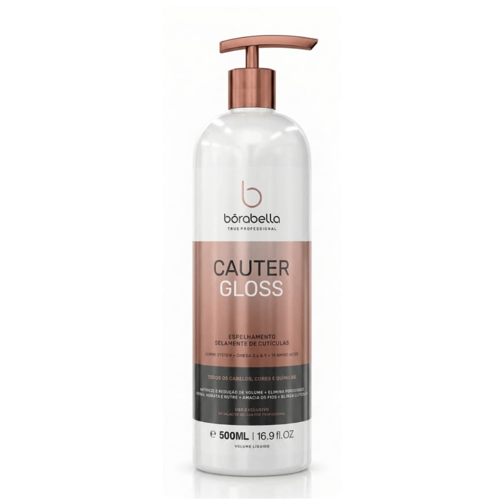 Cauter Gloss Espelhamento e Blindagem Cuticular Borabella - 500ml
