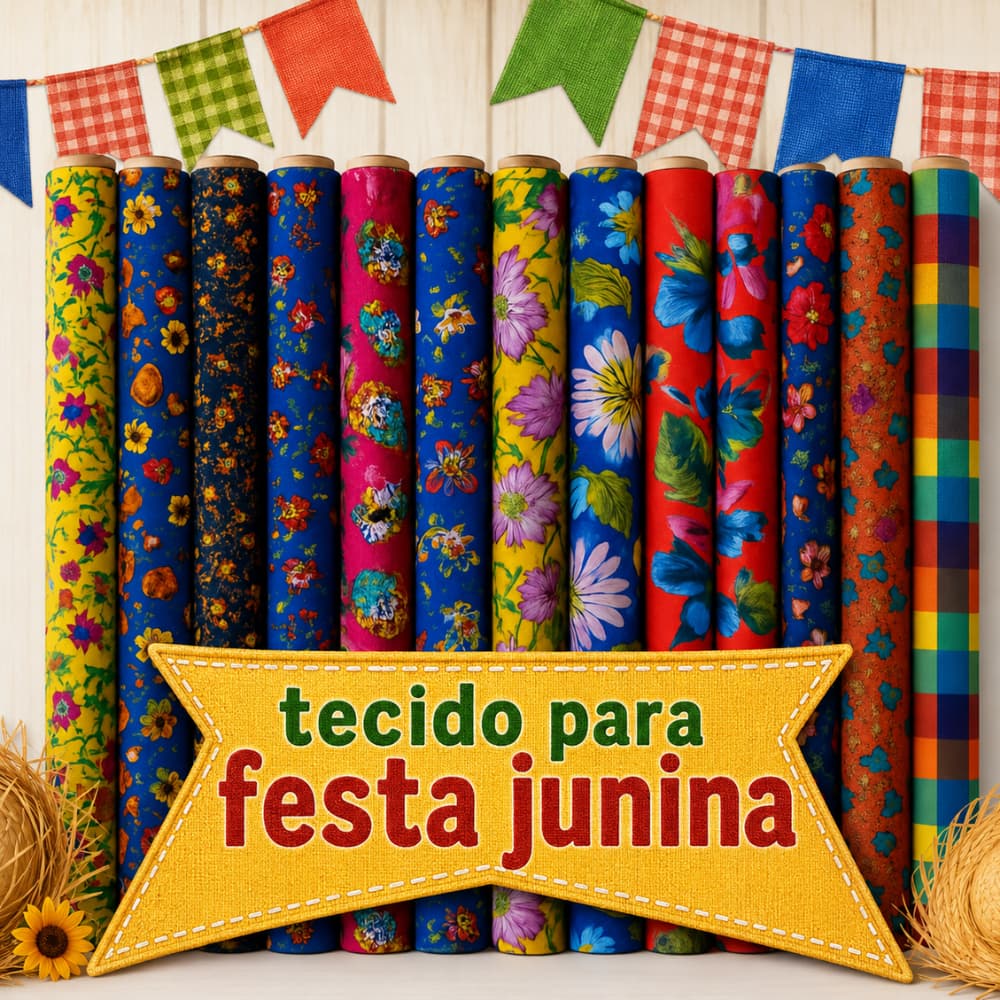 Tecido Chita Chitão Festa Junina 0,50 x 1,50 Largura