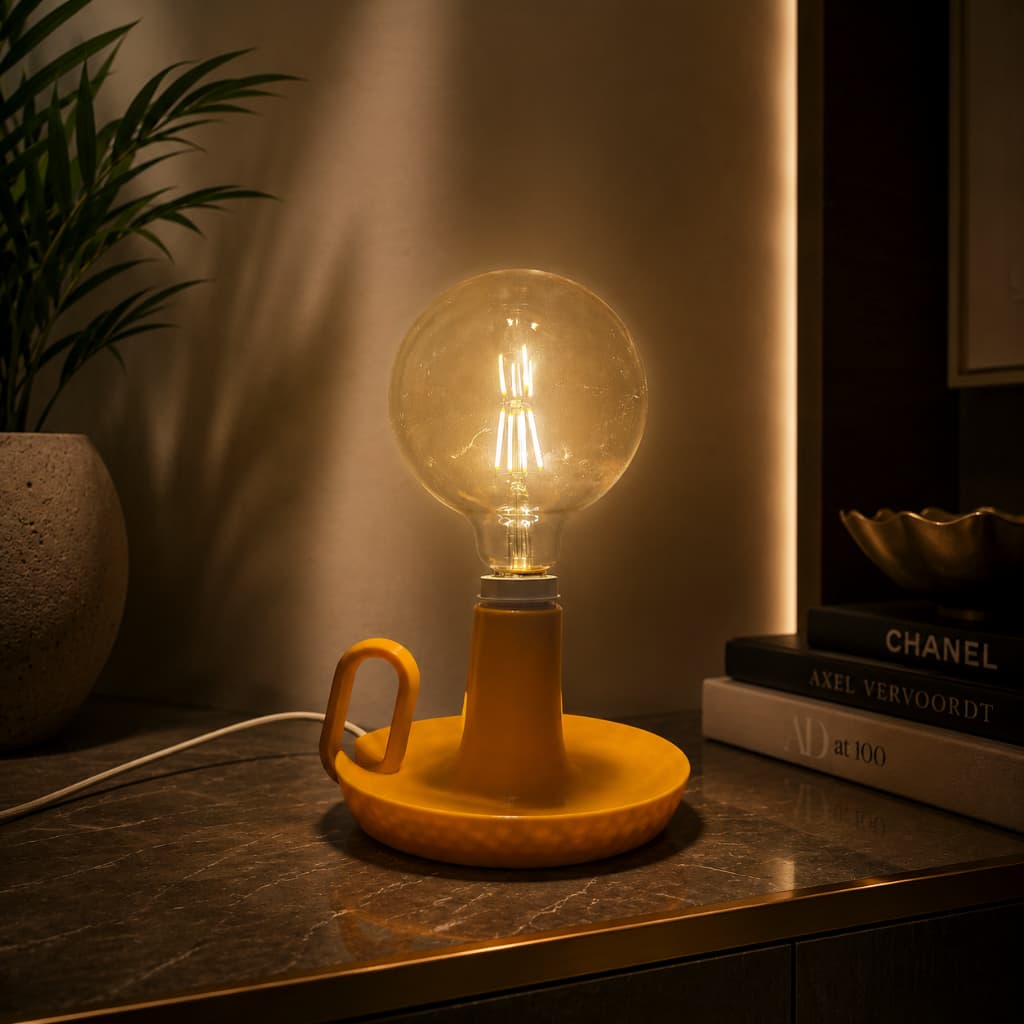Luminária Decorativa Luz Orgânica com Lâmpada Retrô Vintage