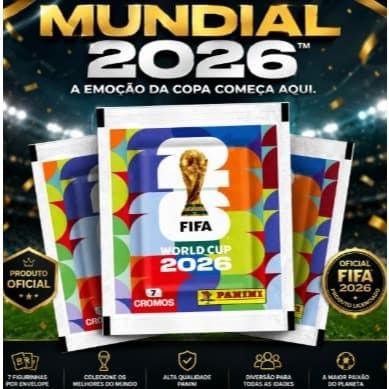 20 Unidades de Envelopes de Figurinhas Copa do Mundo FIFA 2026