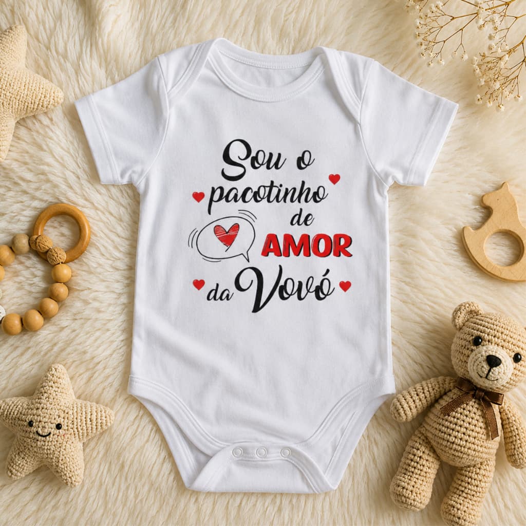 Body personalizado Pacotinho de Amor da Vovó