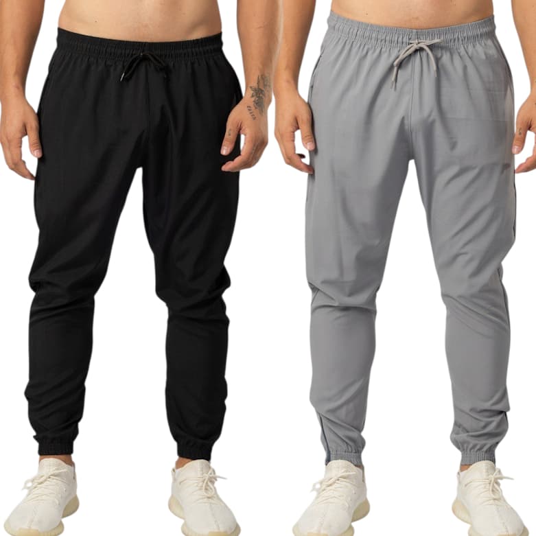 KIT 2 CALÇAS JOGGER MASCULINA 7D7 ORIGINAL COM ZÍPER NA BARRA