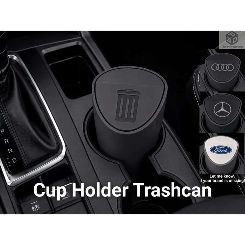 Lixeira Automotiva Premium para Porta-Copos
