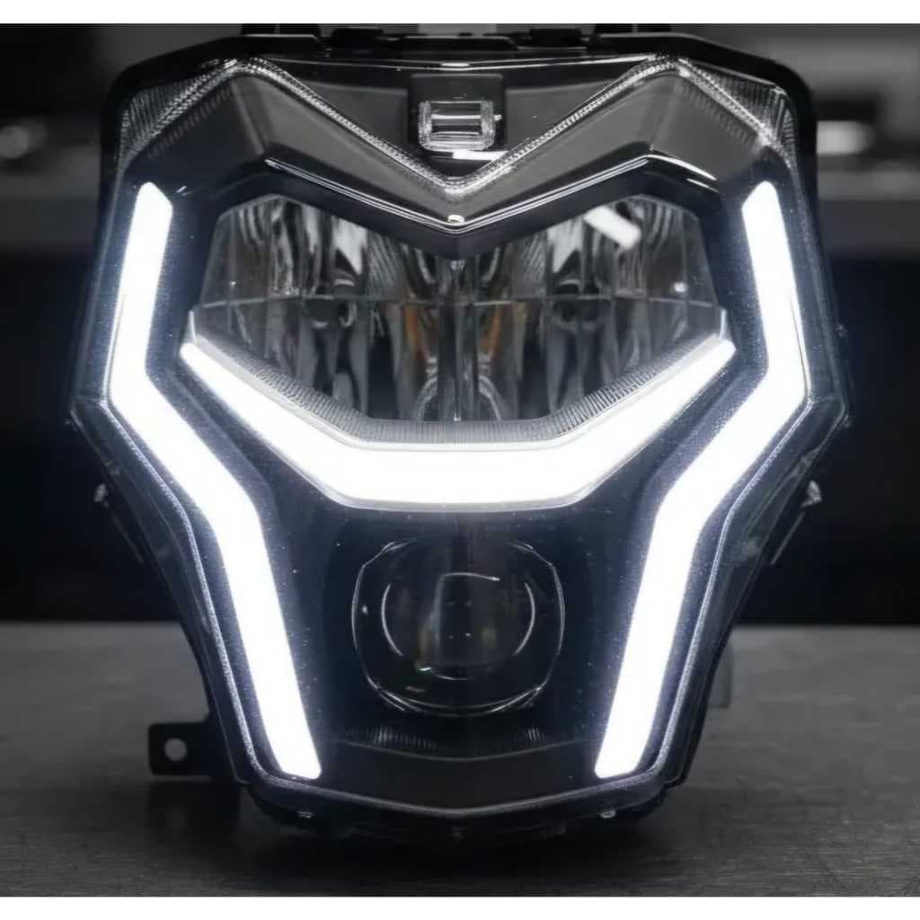 FAROL LED COMPLETO MOTO SUZUKI HAOJUE DR 160 ANOS 2025 2026 BLOCO OPTICO