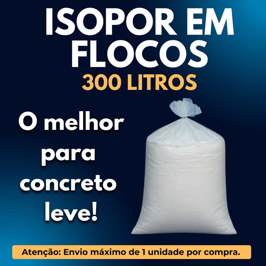FLOCOS DE ISOPOR COM 300 LITROS CONCRETO LEVE, ENCHIMENTO, ARTESANATO - ENVIO EXPRESSO