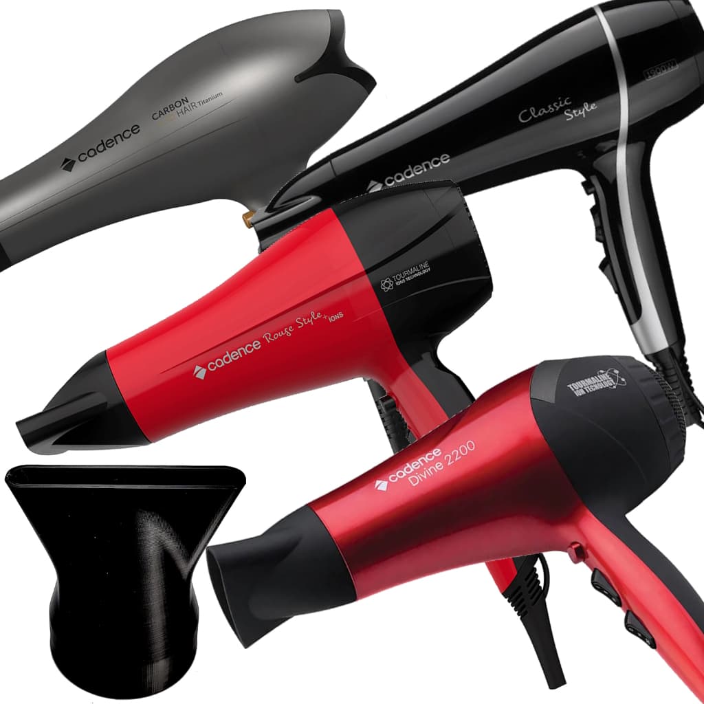 Não acompanha secador - Bico Direcionador Concentrador De Ar Para Secador De Cabelos Cadence Divine 2200 Rouge Style