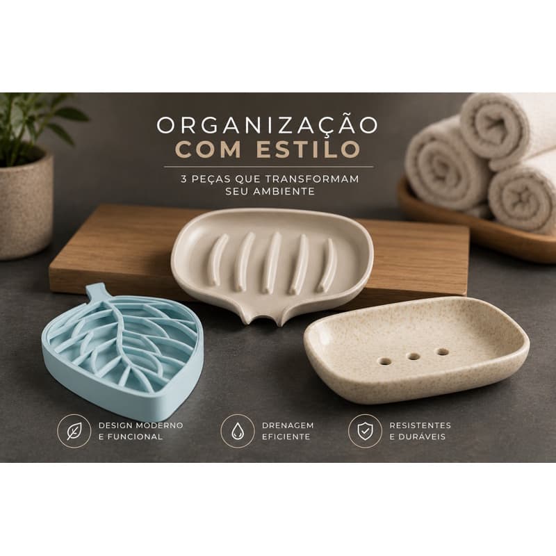 Porta sabonete Saboneteira Banheiro Lavabo Minimalista cores impressao 3d