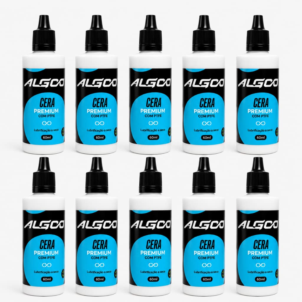 Óleo Lubrificante Corrente Bike Algoo Cera 60ML 10 UNIDADES
