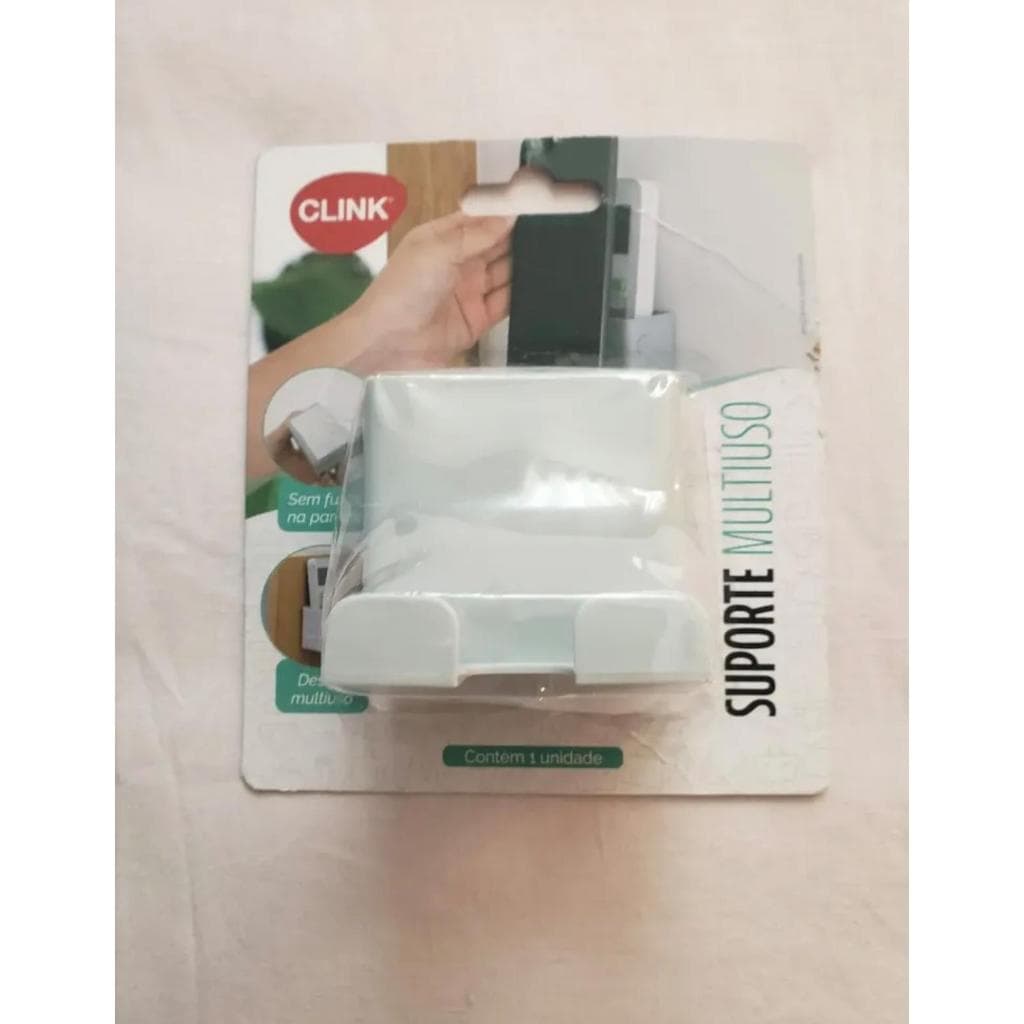 Suporte De Parede Para Celular E Controle Remoto Clink; Organize Sua Casa Com Adesivo Sem Furar Top.