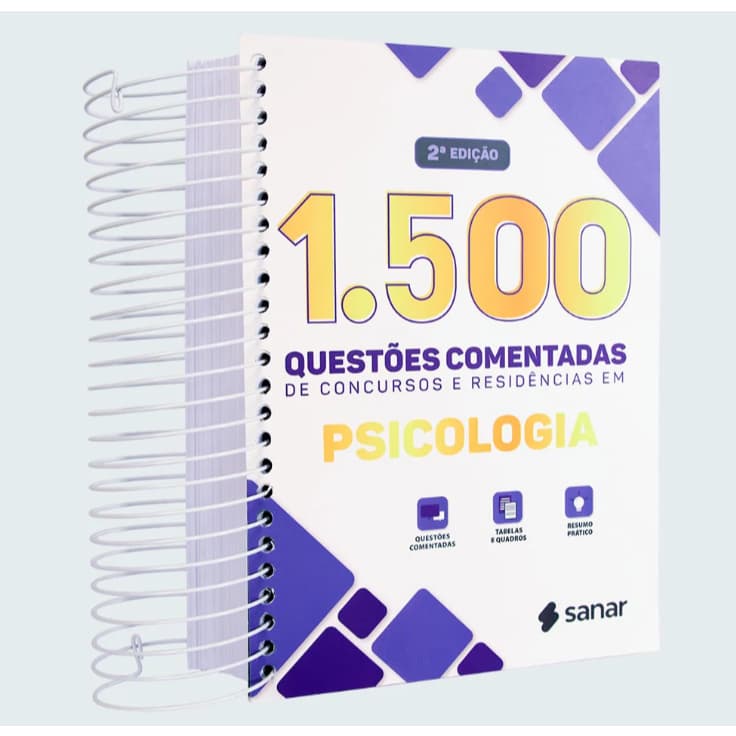 1.500 Questões Comentadas de Concursos e Residências em Psicologia - 2ª Edição
