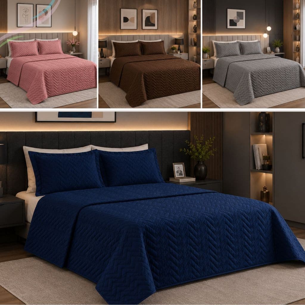 Colcha Cobre Leito Cama Solteiro Casal Queen Cores Lisas Sem Fronha Size Macio - Avulso