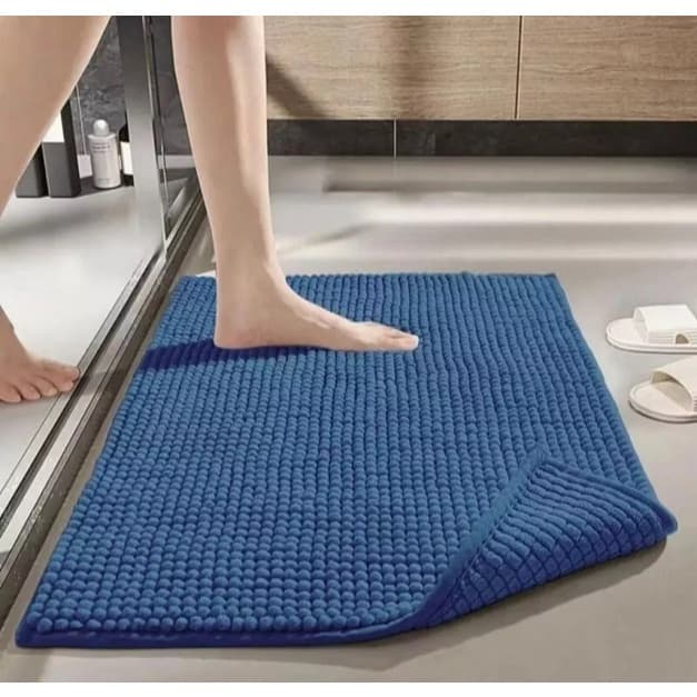 Tapete De Banheiro Antiderrapante Bolinha Microfibra Saida Box Piso Macio