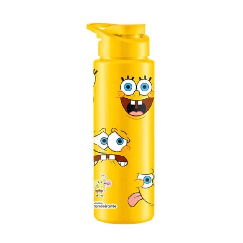 Garrafa Plastica Squeeze  Bob Esponja 750ml Escola Academias Passeio Lancheira