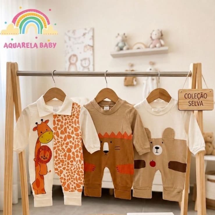 Kit Sortido 03 Peças de Roupas Infantil Menino - Promoção - Kit com 3 Macacão Roupa Infantil Menino Envio Imediato
