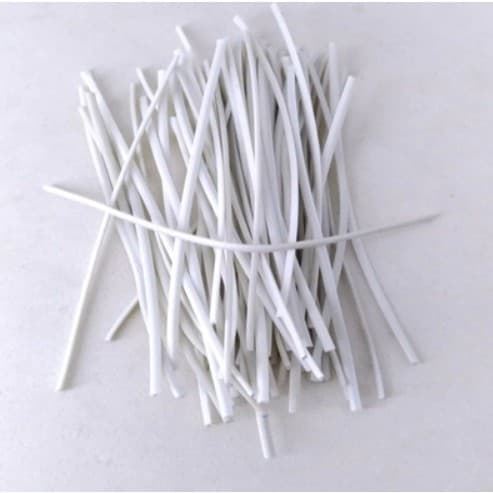 Amarrilho Fecho Lacre Arame Branco 10cm 200 Unidades