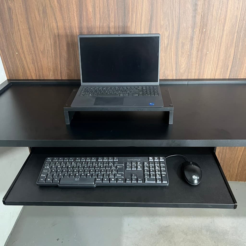 Bandeja Retrátil Para Teclado e Mouse Para Mesa Escritório