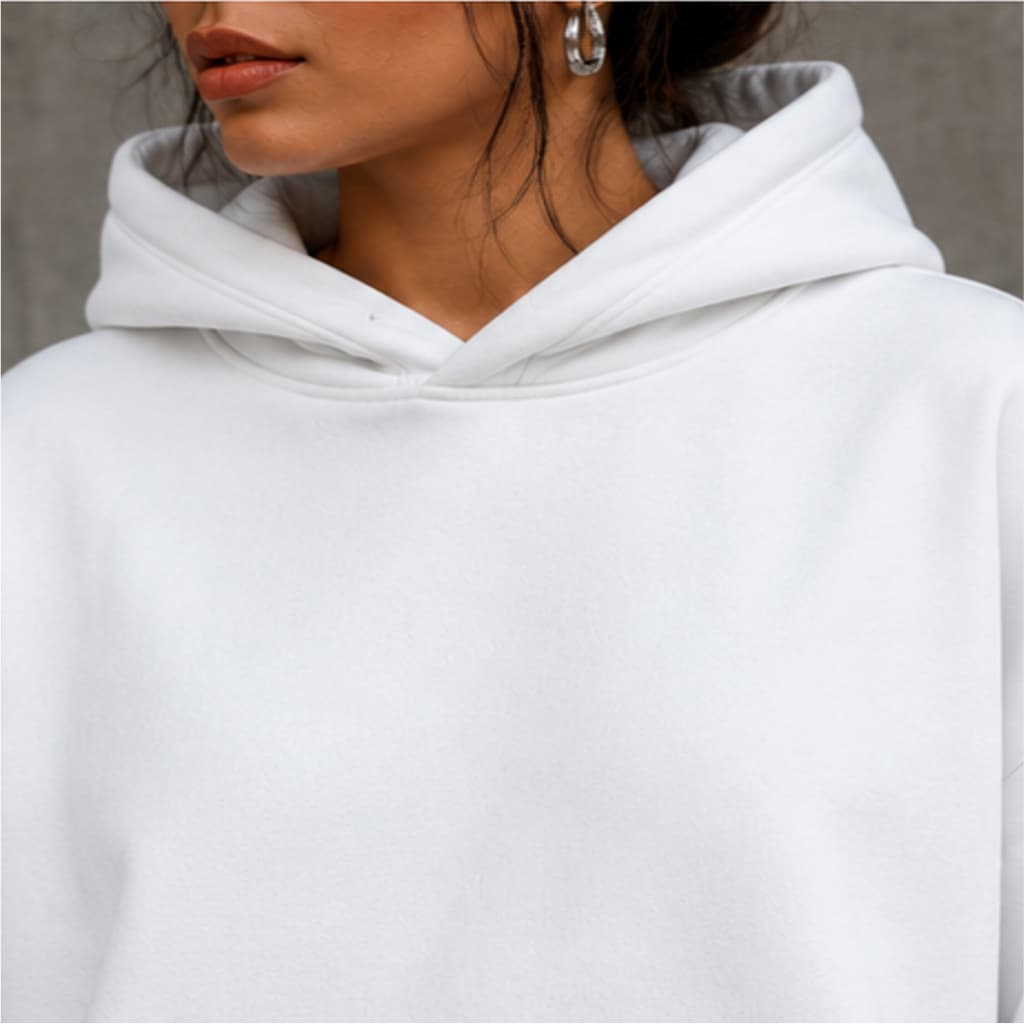 Blusa Moletom Canguru Feminina Alta Qualidade Com Capuz e Bolso Lisa Outono/ Inverno Cores Variadas Inverno sofisticado