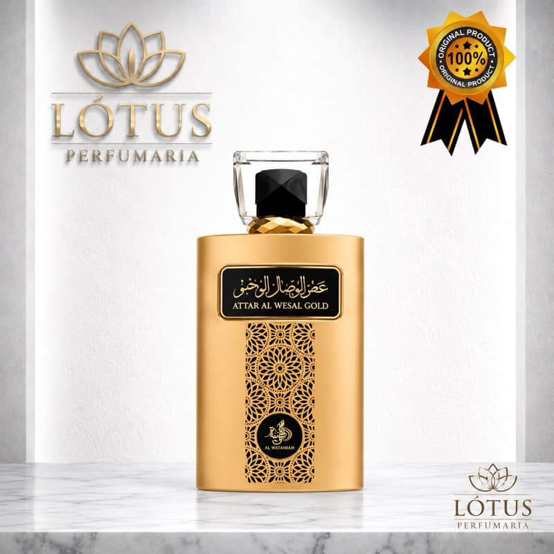 Perfume Arabe Masculino Al Wataniah Attar Al Wesal Gold- 100ml- EDP- Original