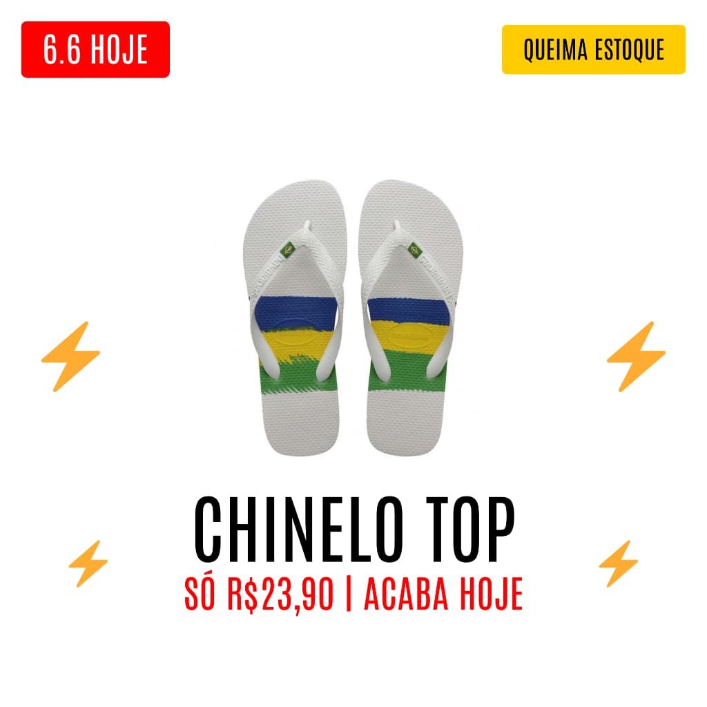 Chinelo unissex Brasil Bandeirinha Copa