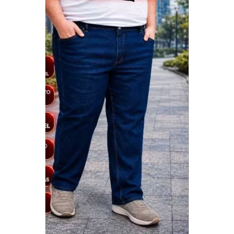 Calça jeans Masculina Azul Escuro tamanho 48