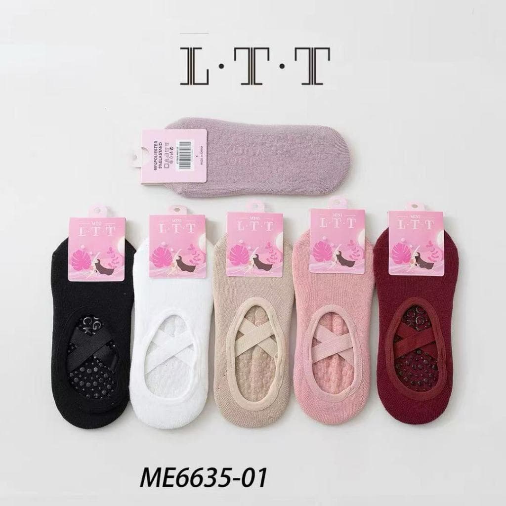 Kit Meia Pilates / Yoga Antiderrapante Feminina – LTT