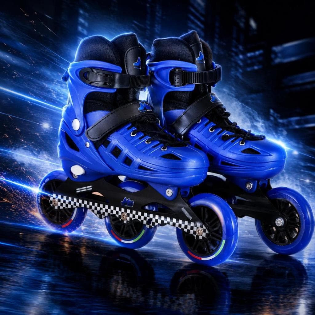 Patins Profissional Roller Inline 3 Rodas - Rodas 100mm | Tamanho Regulavel 37 até 44 | Suporta até 120kg + Bolsa
